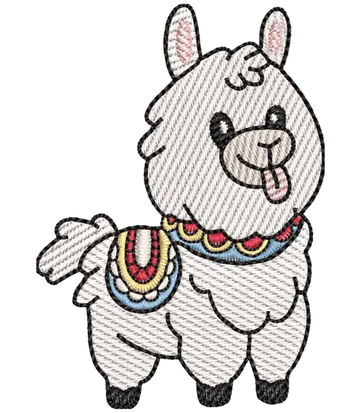 Matriz de Bordado Alpaca com Cachecol